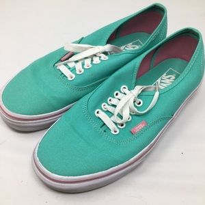 Vans Mint green and pink. Gently used sz 8 1/2